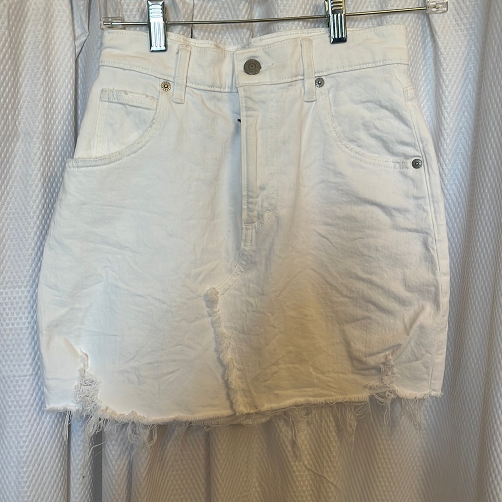 Lucky brand mini white skirt